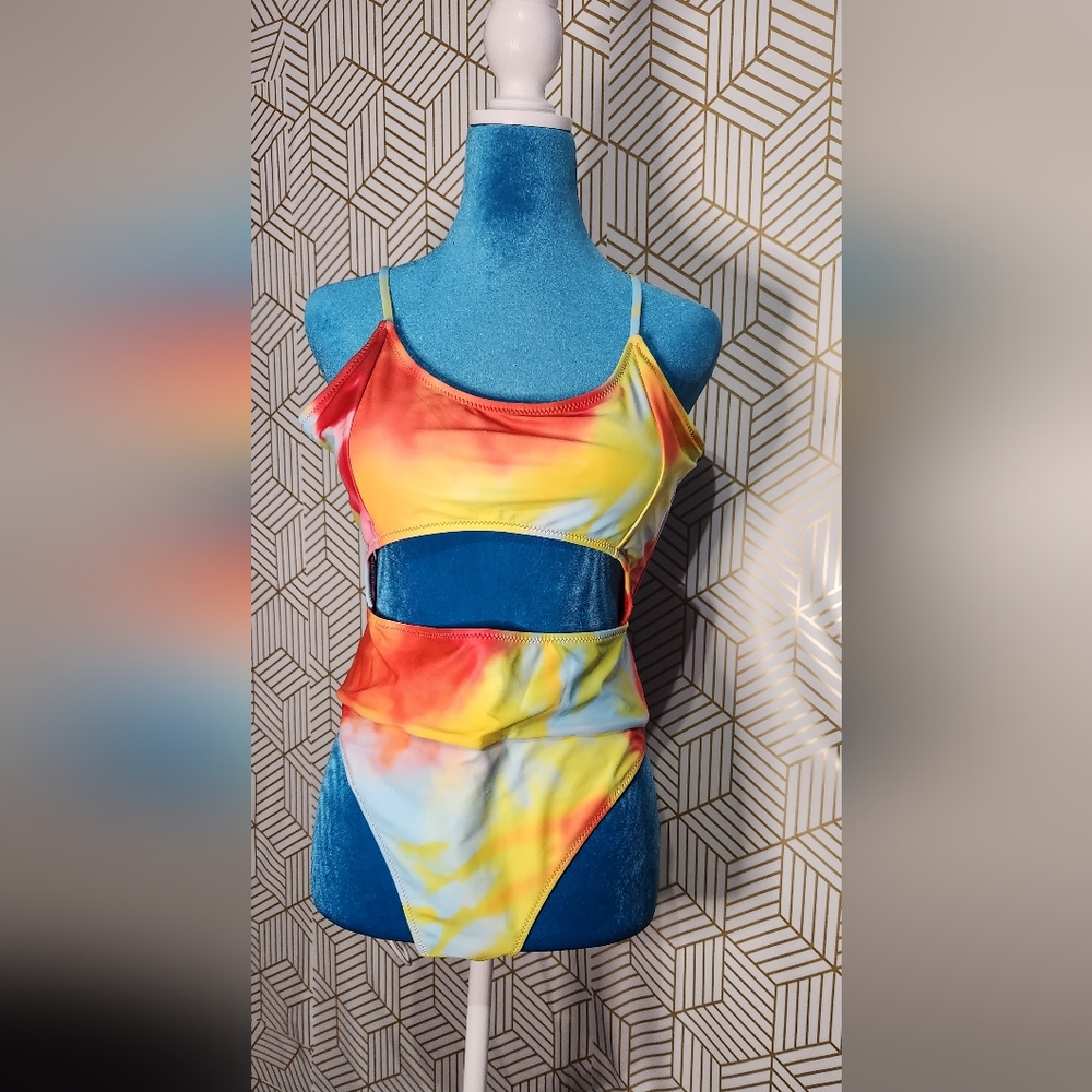 Womens tie dye one piece bathing suit (SIZE Xl)